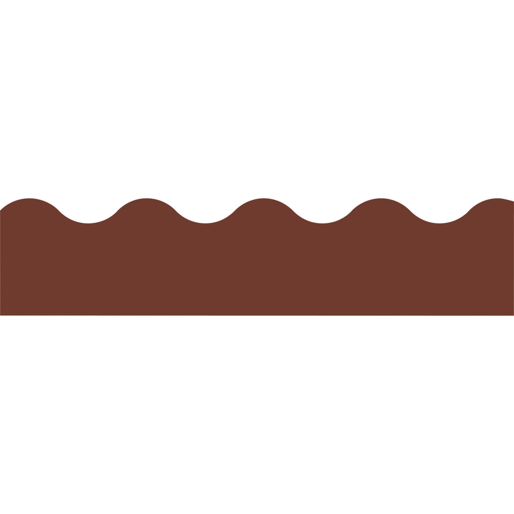 Trend Enterprises® Terrific Trimmers® Chocolate Brown Border, 39ft.